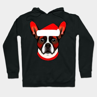 Christmas Dog Transparent Background Hoodie